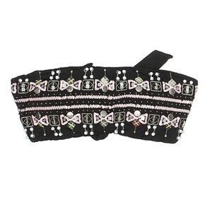 Victoria's Secret Black Sequin Bandeau Swim Top S